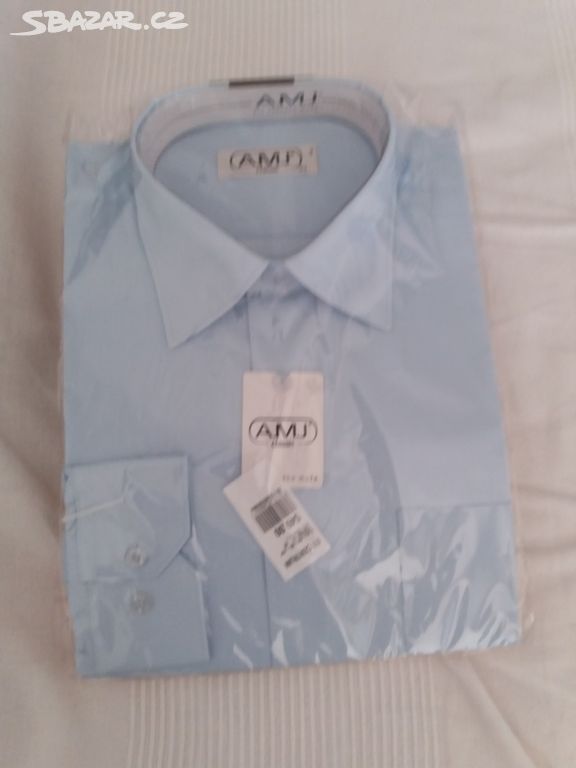 Prodám nové pánské košile č. 43 meruňková a modrá