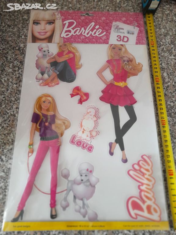 Barbie 3D stickers- nálepky na zeď
