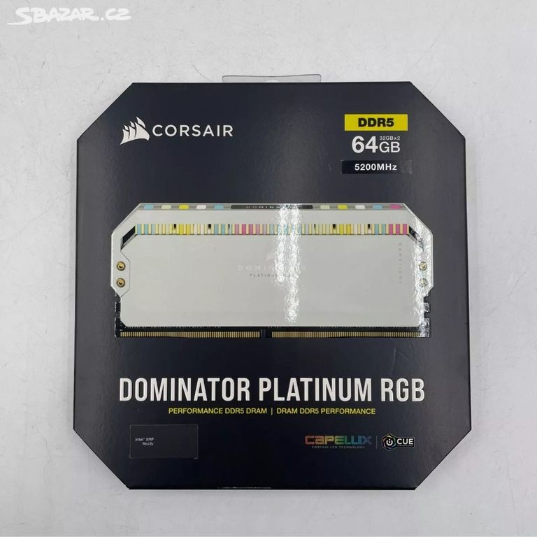 CORSAIRD DOMINATOR PLAT. RGB DDR5 RAM 2x32 5200MHz