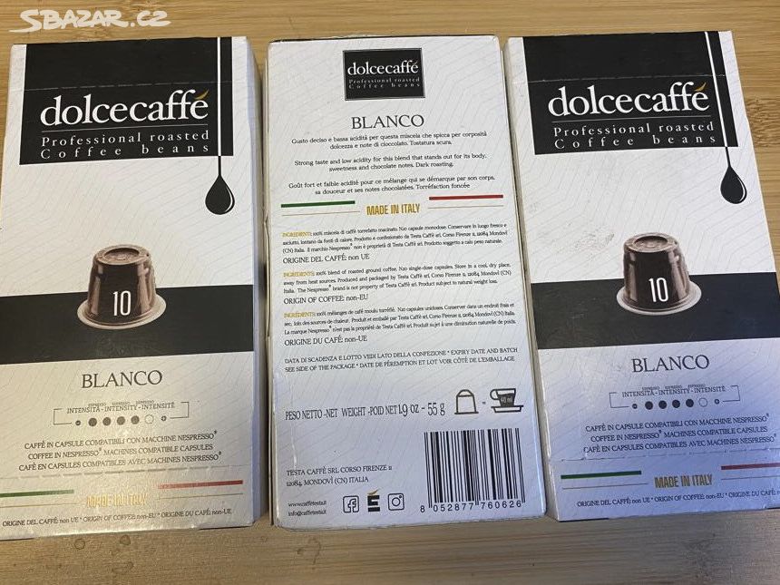 DolceCaffe, 10 kompatibilních Nespresso kapslí