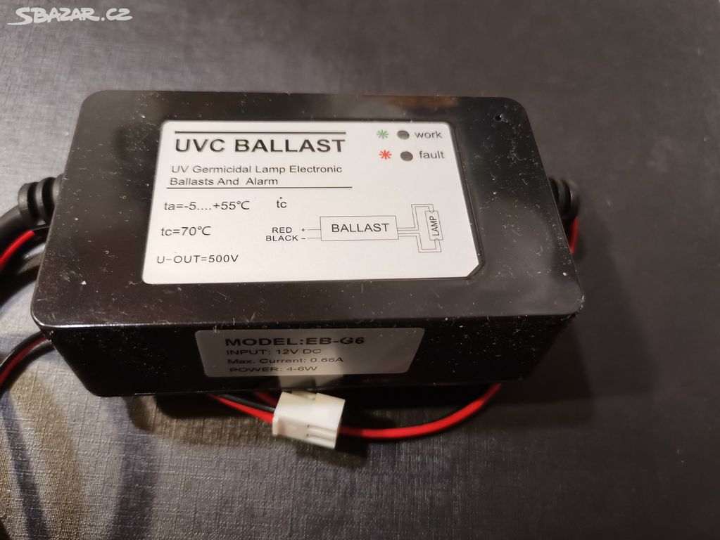 Zdroj UV Ballast EB-G6  4 - 6 W