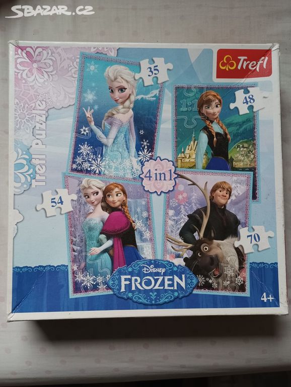 Trefl puzzle Frozen, 4v1