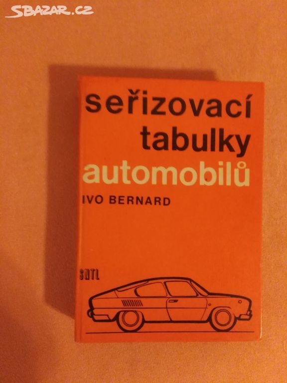 Seřizovací tabulky automobilů Ing Ivo Bernard