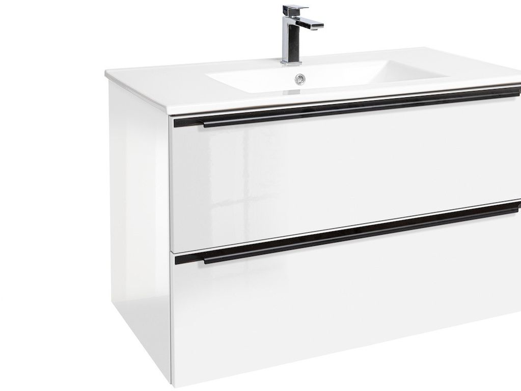 Koupelnová skříňka (bez umyvadla) 90x60x46 cm bílá