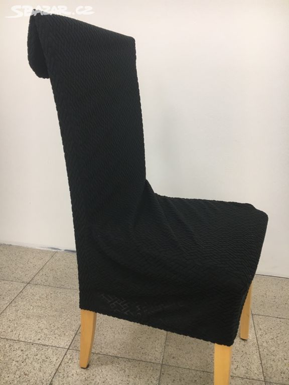 Potahy na židle XL černé