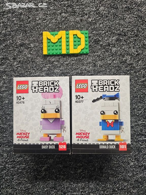 LEGO Brickheadz 40377 Kačer Donald + 40476 Daisy
