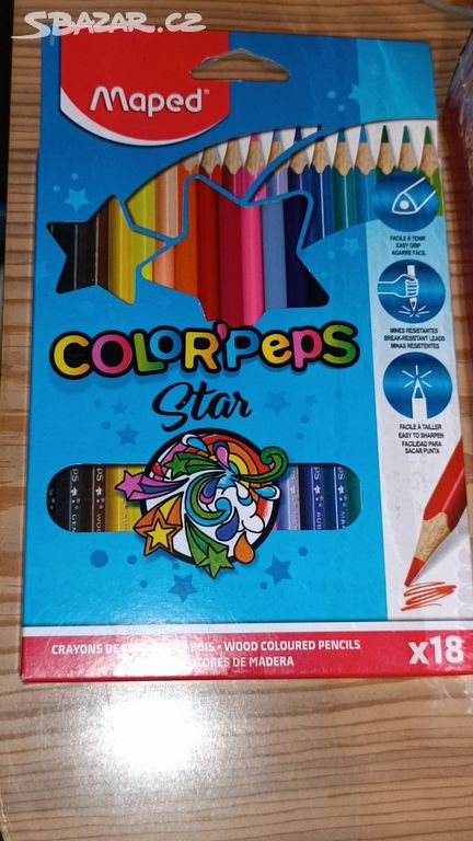 Pastelky Maped ColorPeps Star 18ks