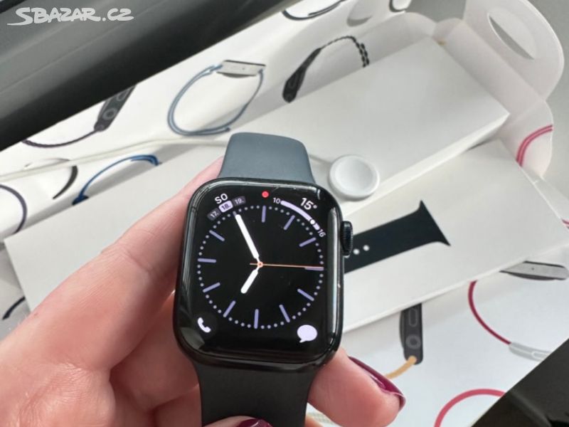 Apple Watch 41mm, ser. 7 , temně inkoustový hliník