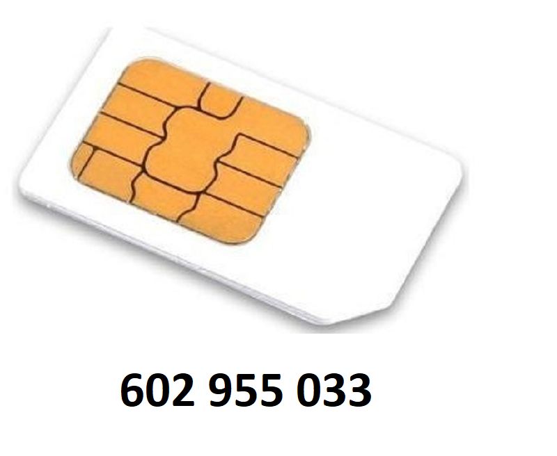 Nová sim karta - zlaté číslo: 602 955 033