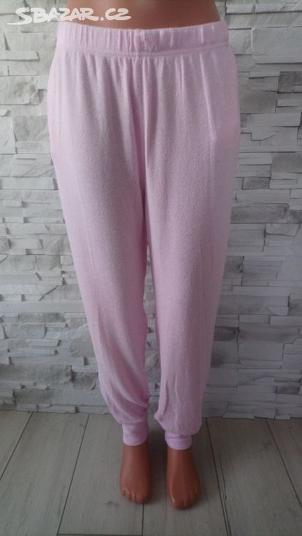 4033. Růžové pyžamové kalhoty Primark, vel. 42-44
