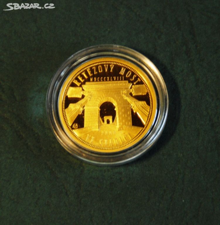 Zlatá mince Řetězový most ve Stádlci, Proof