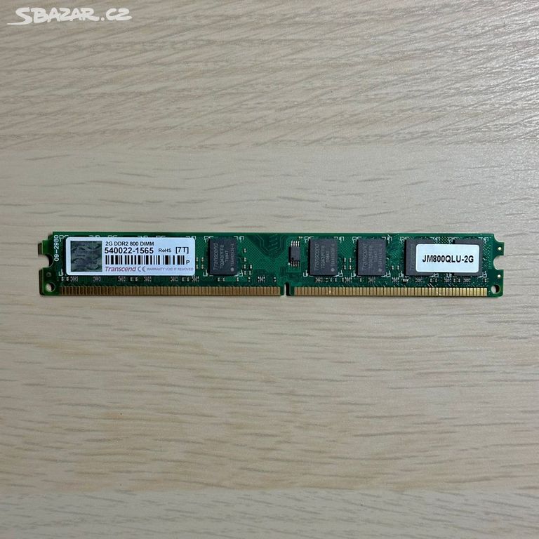 RAM paměť TRANSCEND 2 GB DDR2 JM800QLU-2G