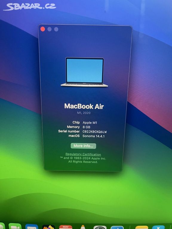 Apple MacBook Air M1, 8GB RAM, 256GB, Retina 13