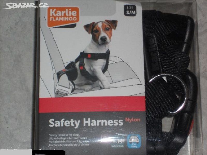 Bezpečnostní postroj do auta KARLIE-FLAMINGO pes