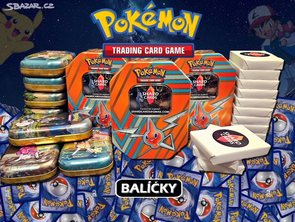 Pokemon TCG - Balíčky 50/200 karet+Ultrarare Karta