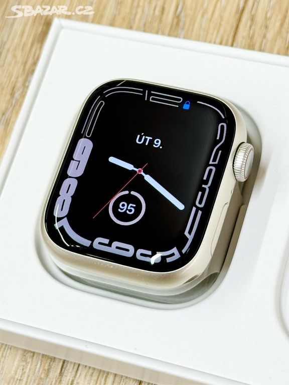 Apple watch 7 - hvězdně bílé - 41 mm - cellular