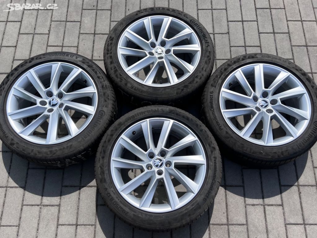 Scala - 17" Stratos + letní 205/50 R17 Continental