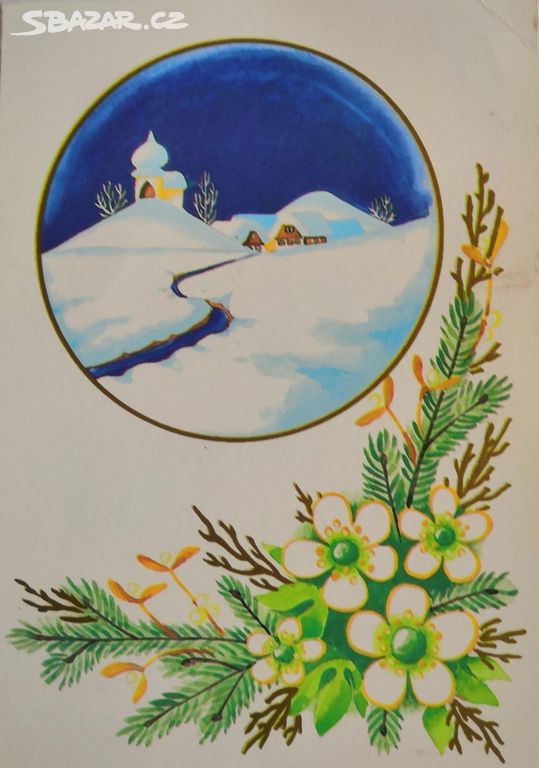 Prodám vánoční pohlednice Edita Plicková