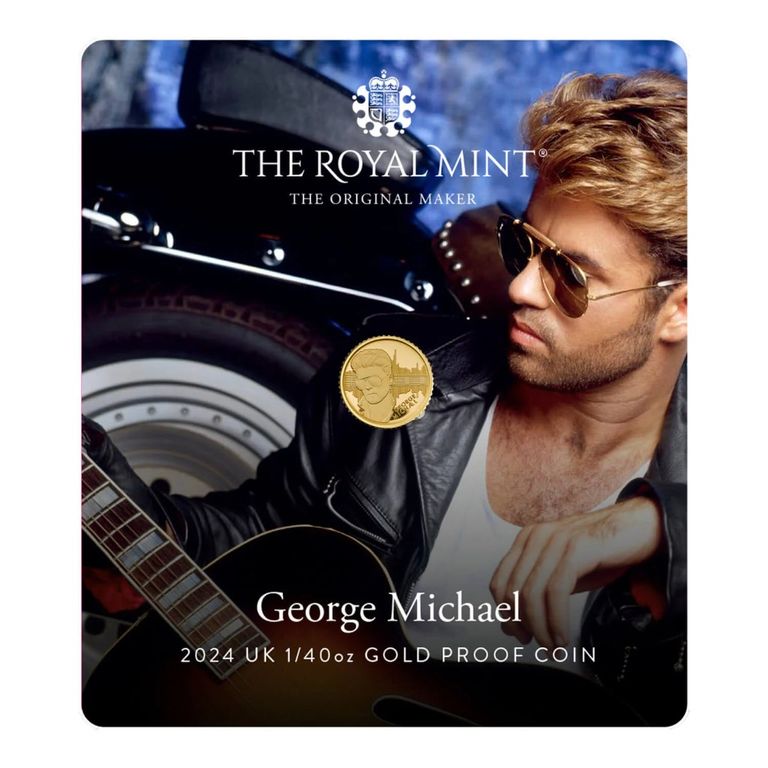 Zlata mince 50p George Michael