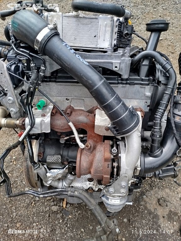 VW T6 kompletni motor CXF 110kw 198.000km
