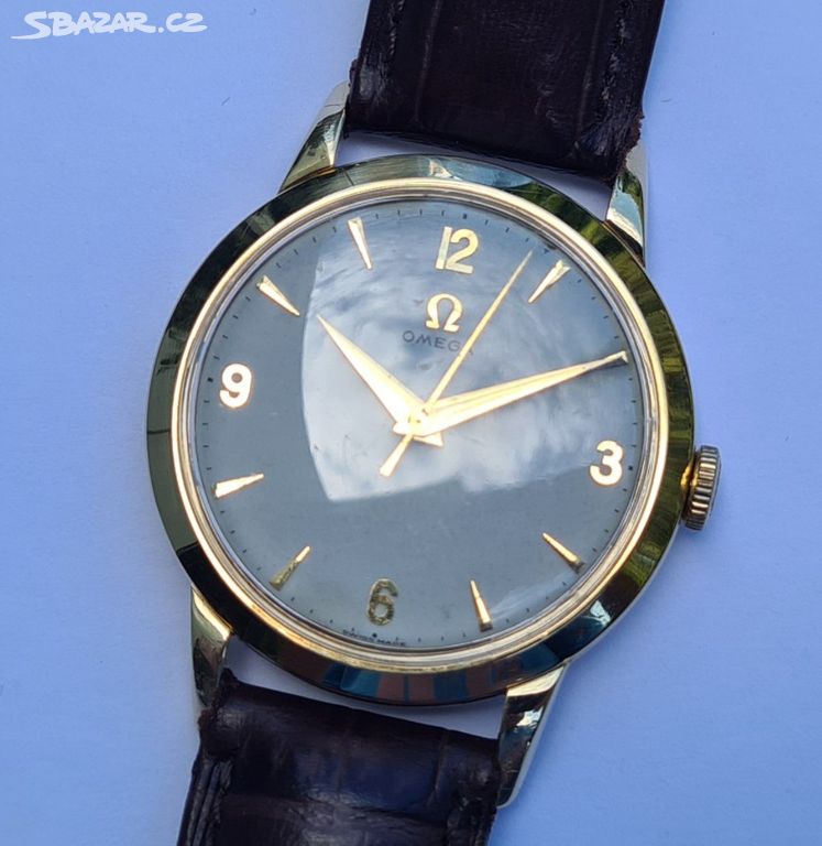 Pánské zlaté náramkové hodinky Omega 14K