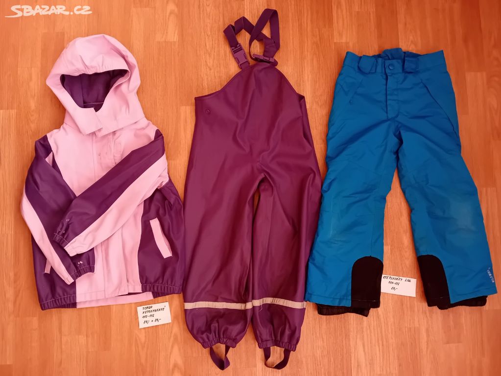 Dětské nepromokavé oblečení Tchibo, oteplováky