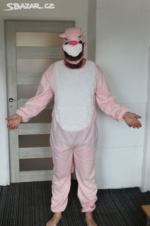 Kostým pro dospělé růžový panter vel. XL