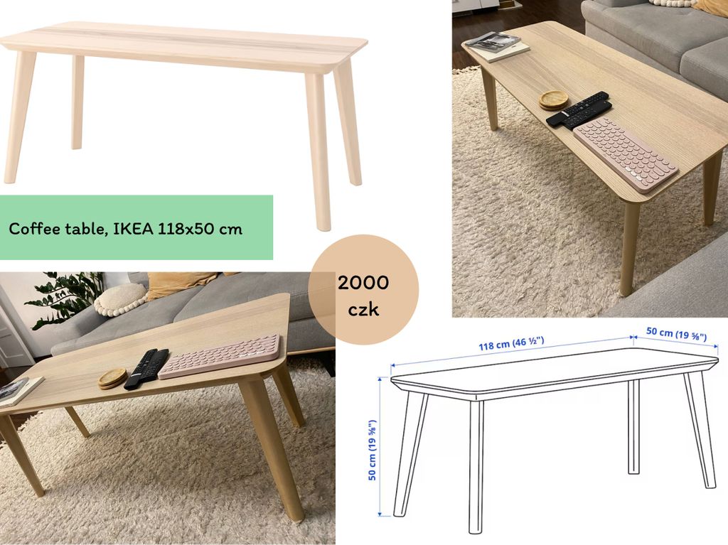 Coffee table, IKEA 118x50 cm