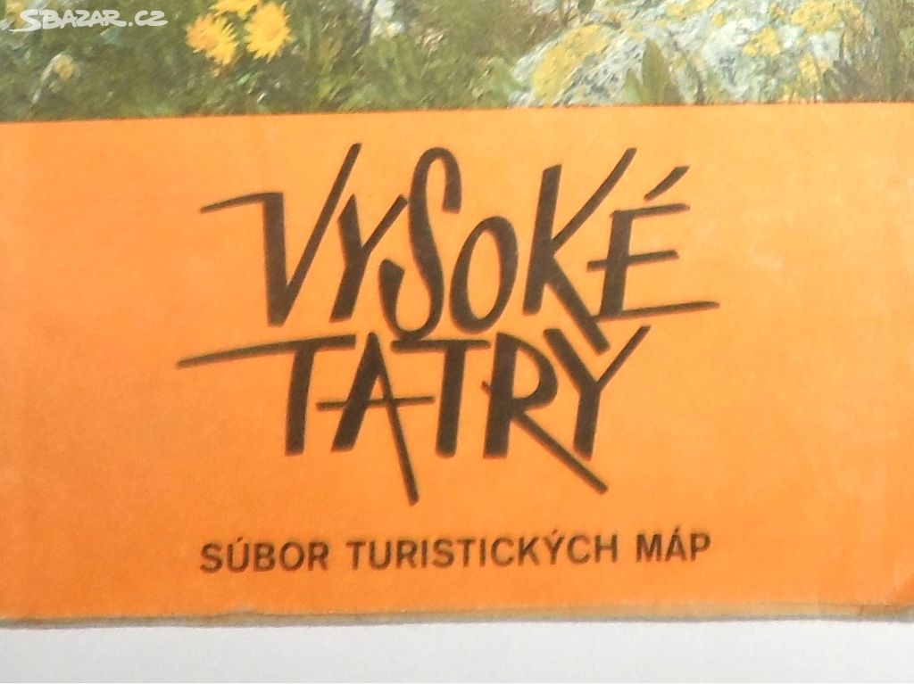 Skládací turistická mapa, Vysoké Tatry, 1979