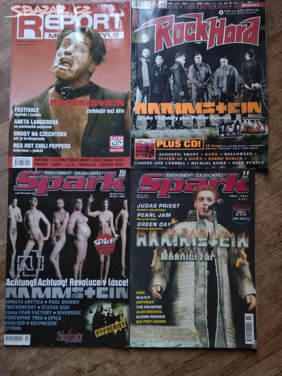 4 časopisy o Rammstein 2004 až 2009