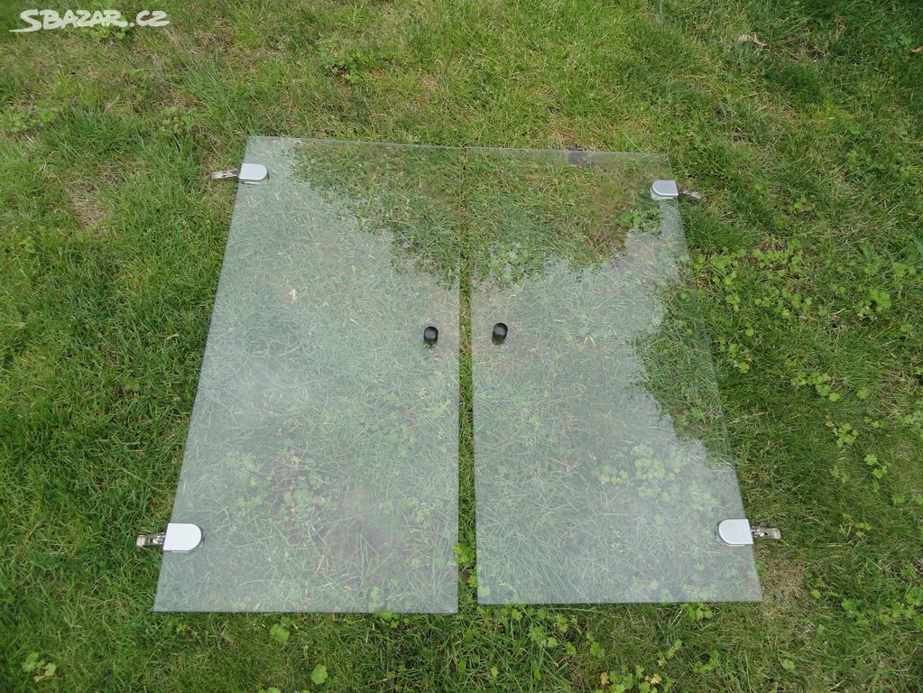 Dvířka sklo 1 ks 89 x 43 cm, cena za 2 ks