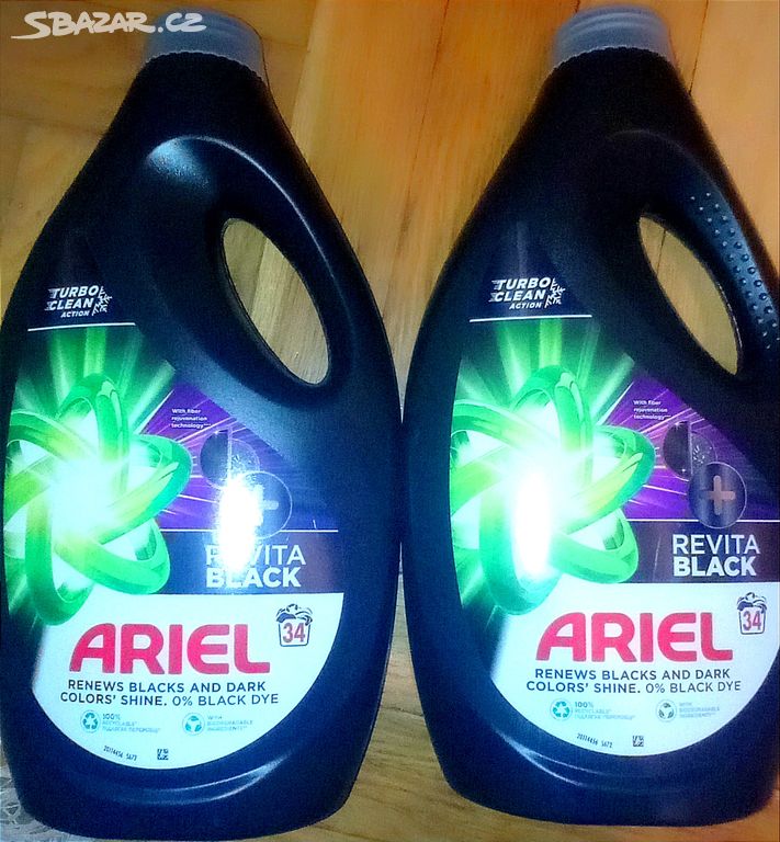 ARIEL +Revitablack prací gel na praní 1,7l NOVÉ!