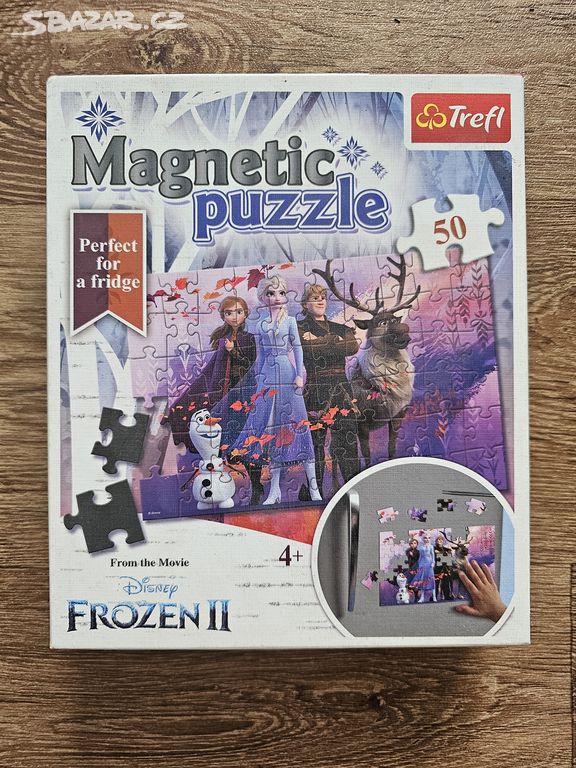 Trefl magnetické puzzle Frozen 50 dílků