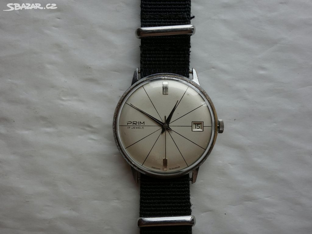 Staré, funkční, hodinky Prim- elegant- aladiplomat
