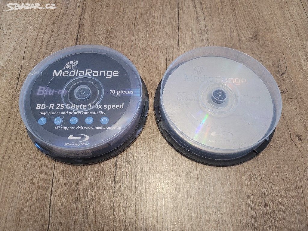 19 ks BD-R disk BlueRay 25GB, 1-4x speed.