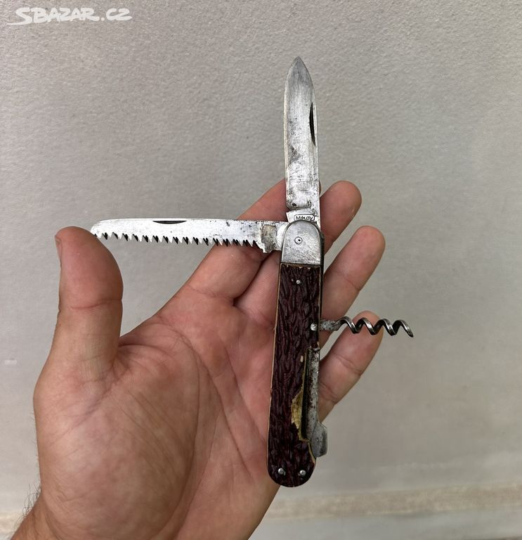 Starý retro zavírací nůž - Mikov - č.1