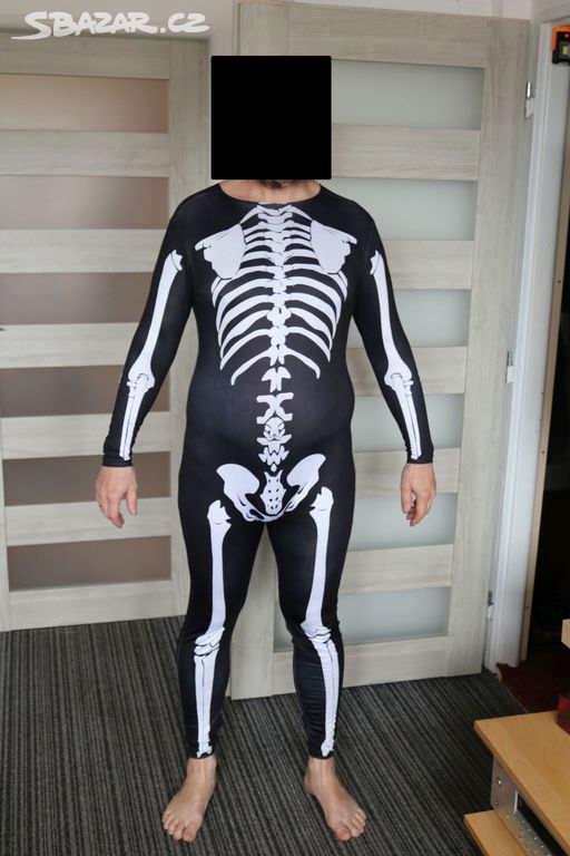 Kostým kostlivec skeleton vel. L na halloween