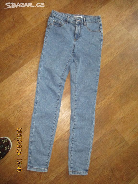 Nové elast. dámské slim džíny DENIM CROPP, vel. 34