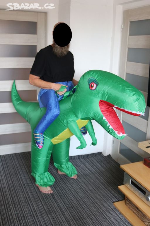 Kostým dinosaurus zelený