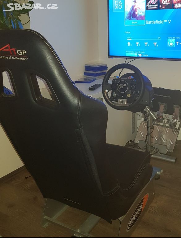 Playseat + volant Thrustmaster tgt + řadící páka