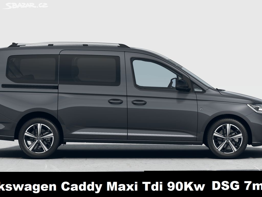 CADYMaxi TDi 122 AUT 7míst Výhř 2xKam Temp 7/24