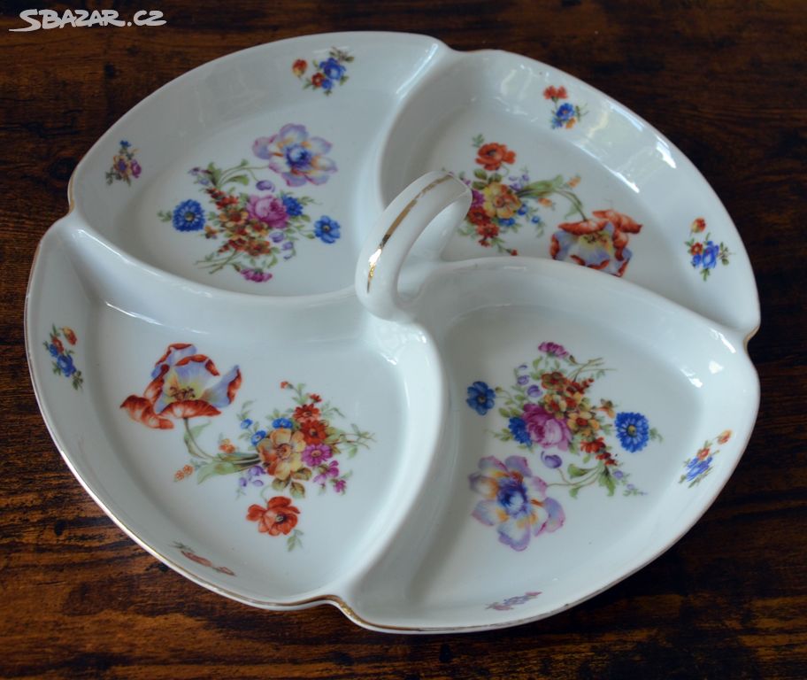 ZNAČENÝ ZDOBENÝ PORCELÁNOVÝ TÁC - MÍSA /28749