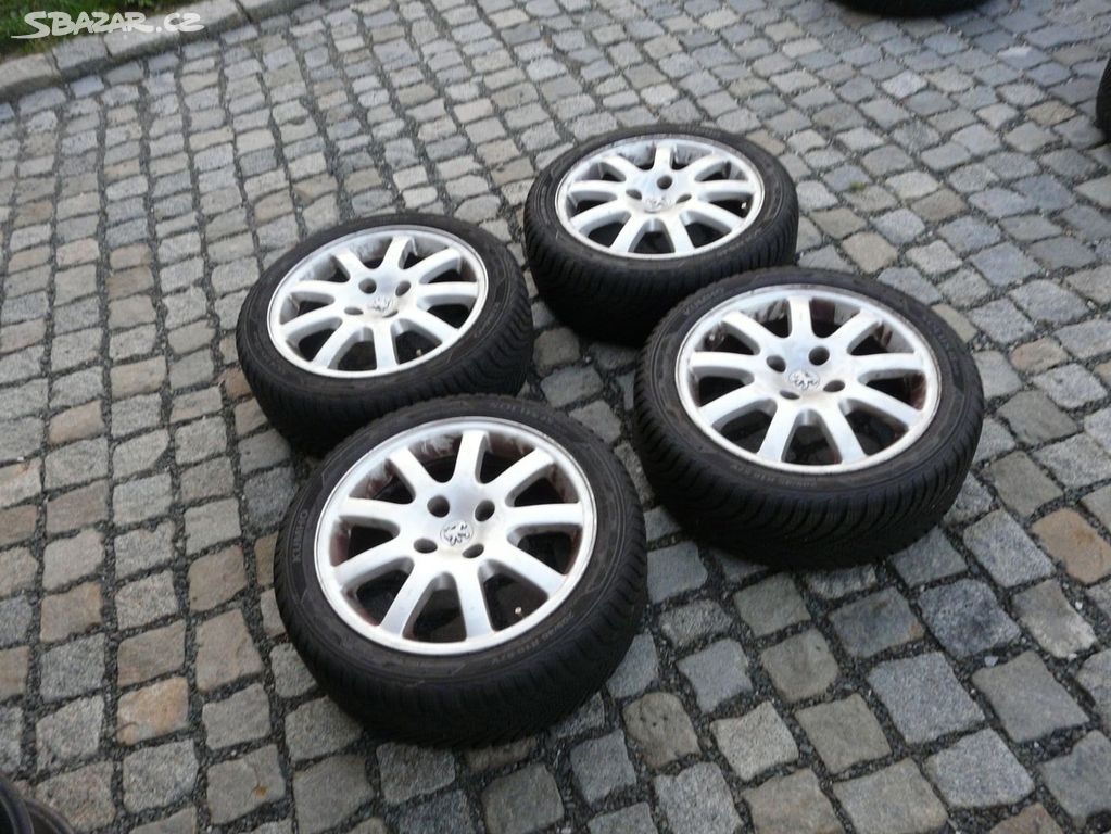 ALU KOLA + ZIMNÍ PNEU 205/45R16 PEUGEOT 16"CITROEN