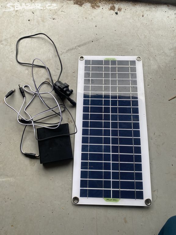 čerpadlo + solární panel
