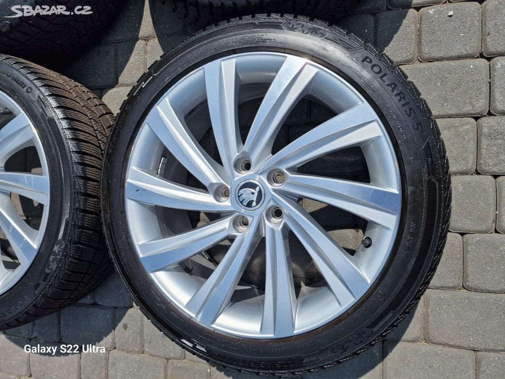 Alu kola zimní sada 5x112 18" Škoda Octavia 4