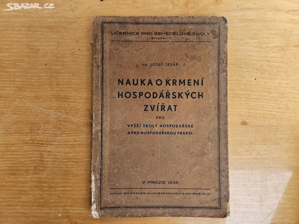 Nauka o krmení hospodářských zvířat 1936