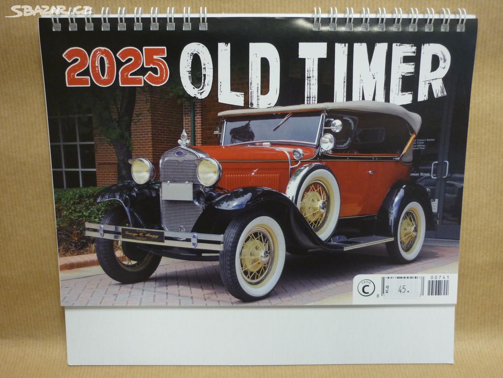 Stolní kalendář OLDTIMER 2025