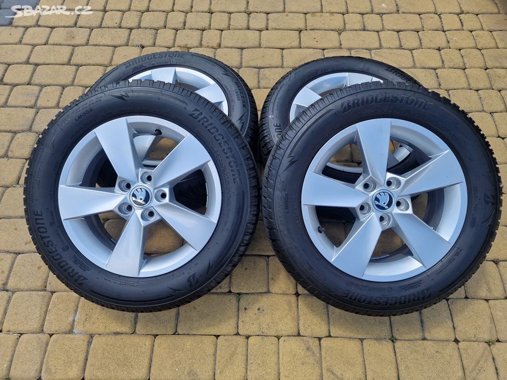 Alu kola zimní sada 5x100 15" Škoda Fabia 4