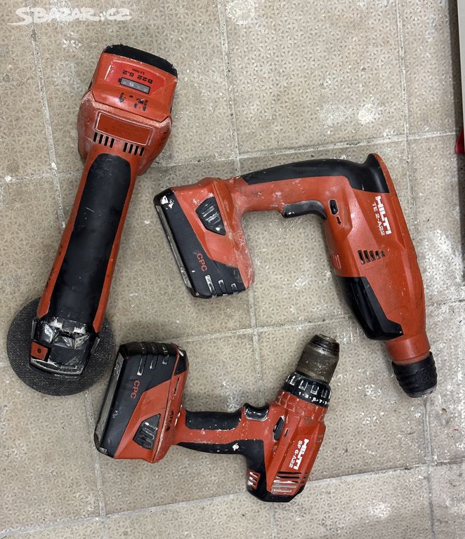 HILTI 3-Tool Kit 22V SF 6-A22+AG 125-A22+TE2-A22