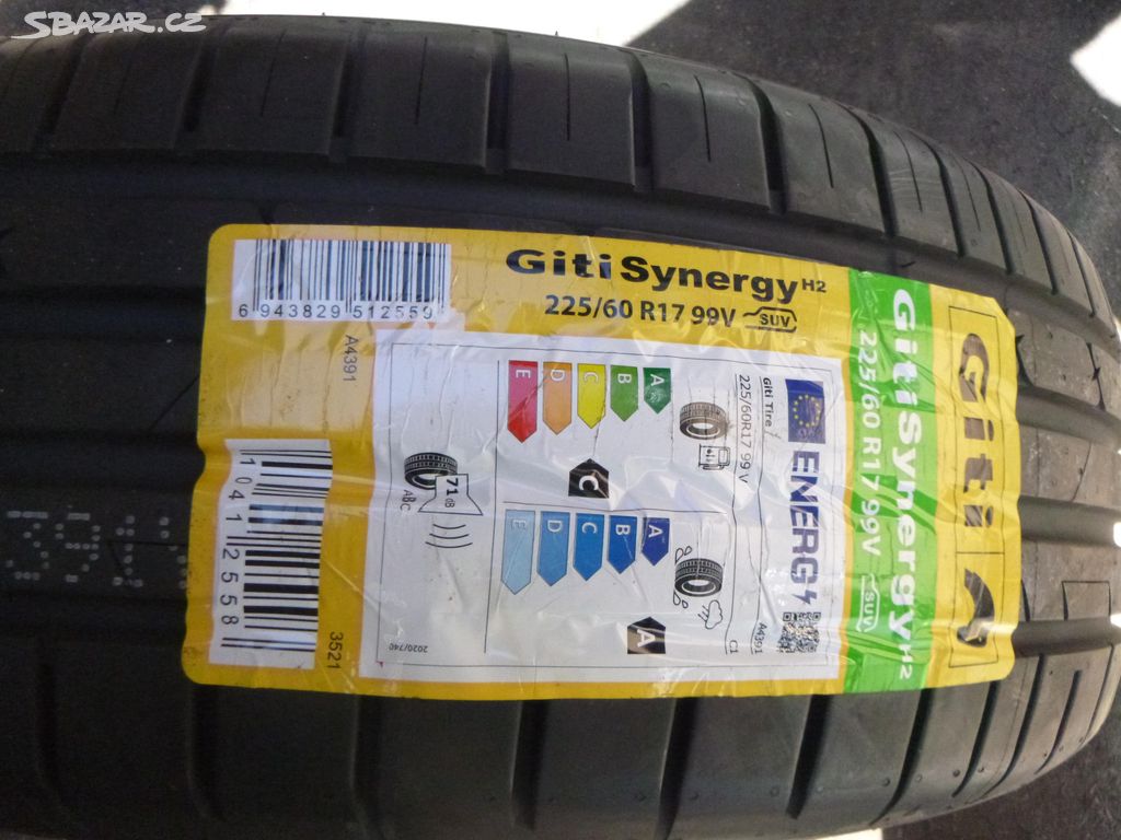 1x 225/60 r17 letní pneu Giti synergy (DOT 0623)